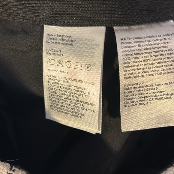 H&M Black and White Mini Skirt - Picture 5 of 6